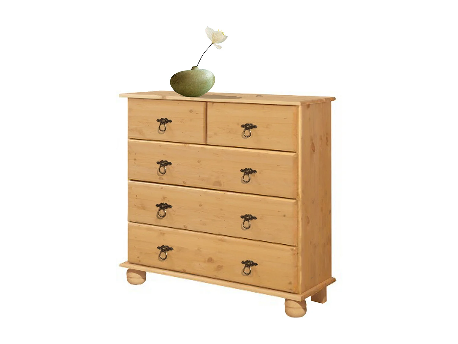 Finca|Commode à 3+2 tiroirs en pin