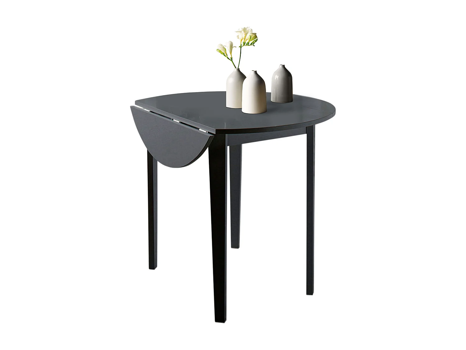 Trend | Table d'appoint en MDF noir