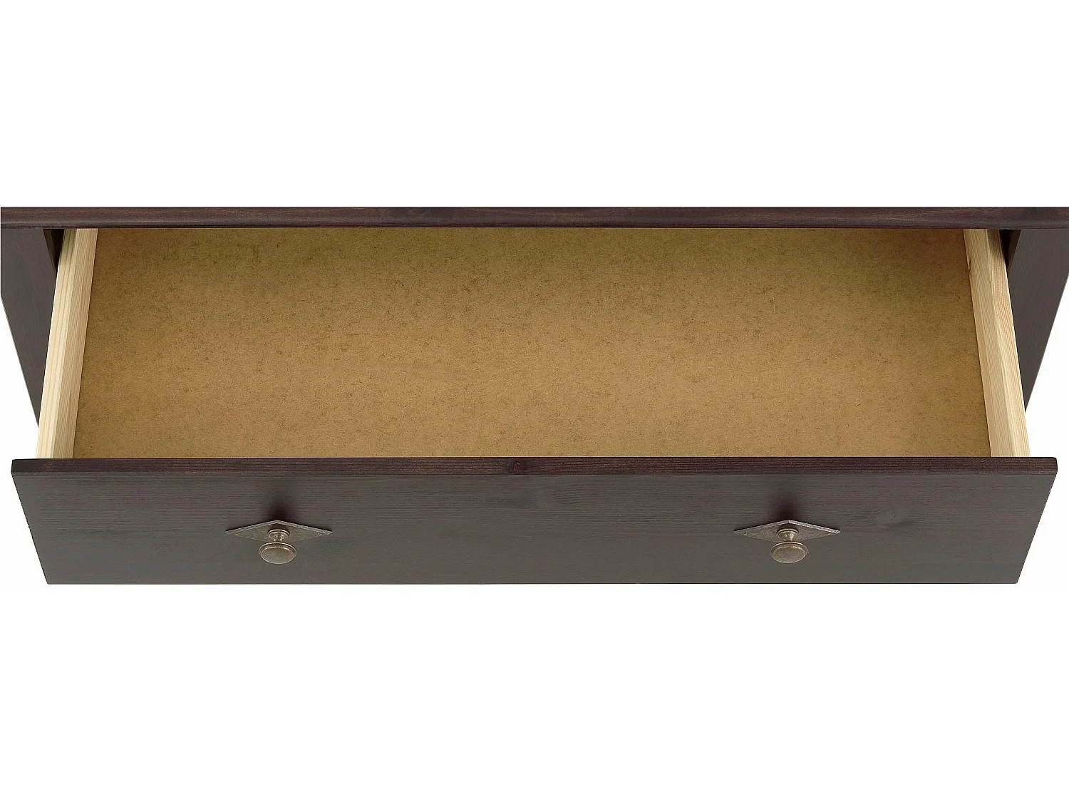 Laura | Coffee Table with 2 Drawers in Pine Brown