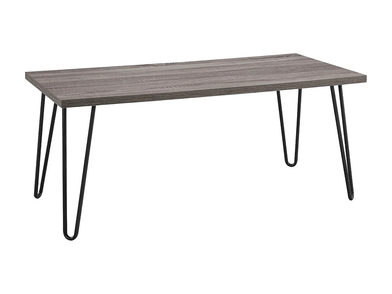 Mesa de Centro Rectangular en Tablero de Partículas Laminado Roble Gris