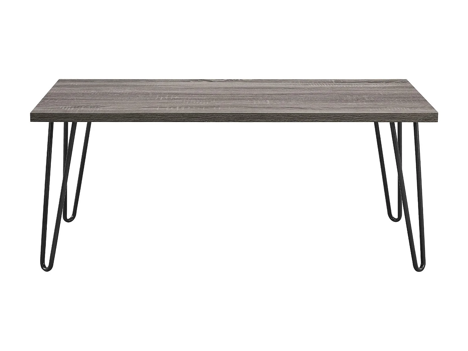 Mesa de Centro Rectangular en Tablero de Partículas Laminado Roble Gris