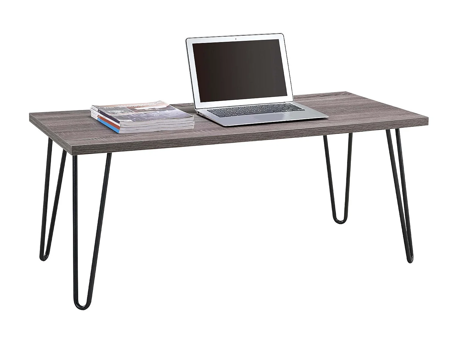 Owen | Table basse rectangulaire en gris / chêne