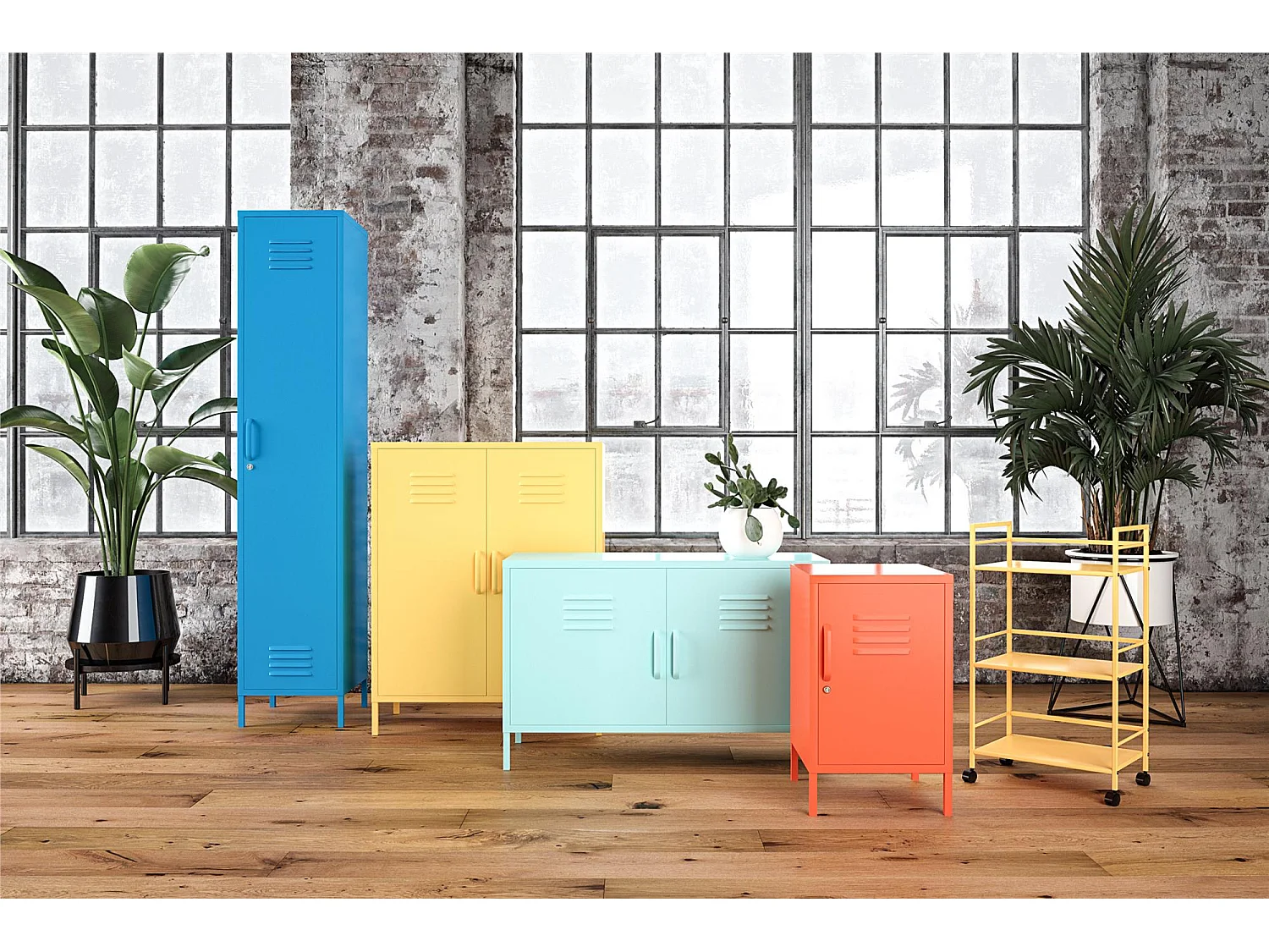 Camila | Table basse avec 1 étagère en MDF blanc