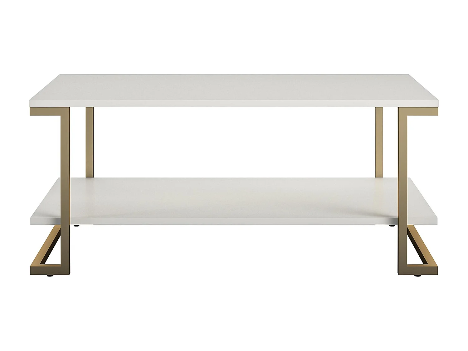 Couchtisch mit 1 Ablage in MDF weiß