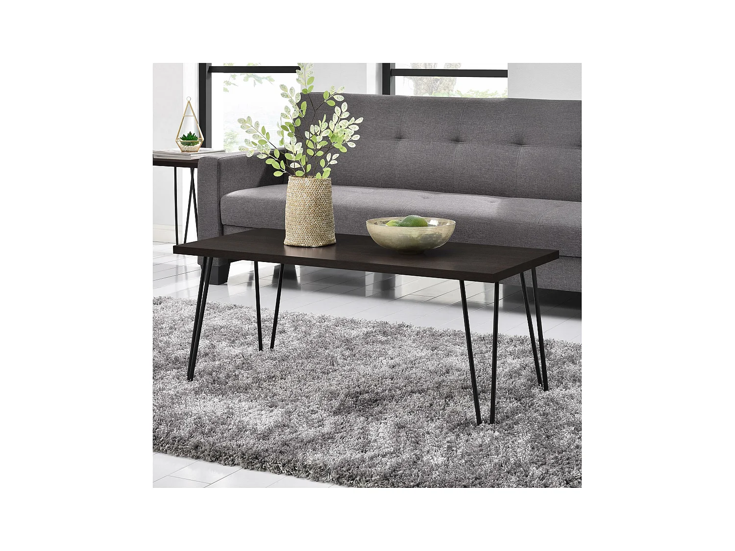 Owen | Tavolino in effetto legno espresso