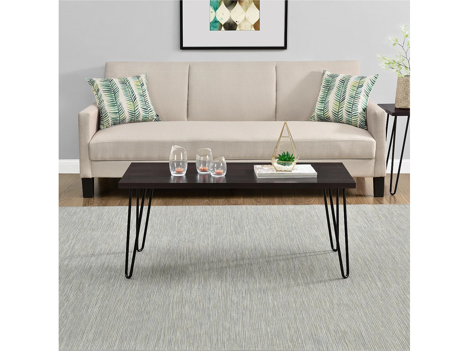 Owen | Table basse rectangulaire en aspect bois espresso