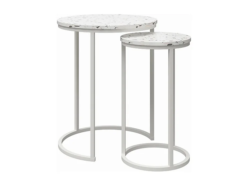 Amelia | Tables gigognes en MDF terrazzo
