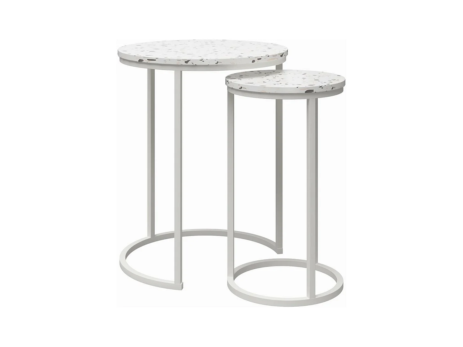 Amelia | Tables gigognes en MDF terrazzo
