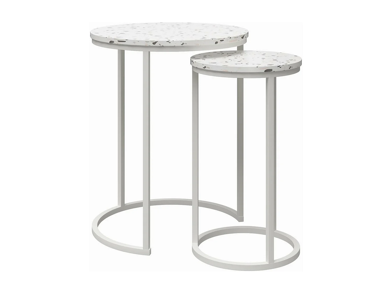 Amelia | Tables gigognes en MDF terrazzo