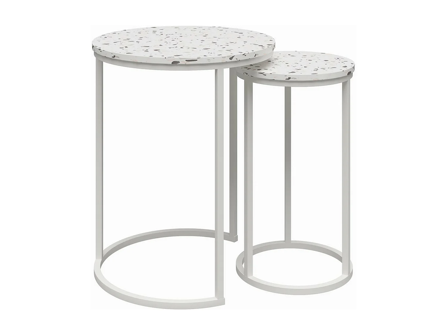 Amelia | Tables gigognes en MDF terrazzo