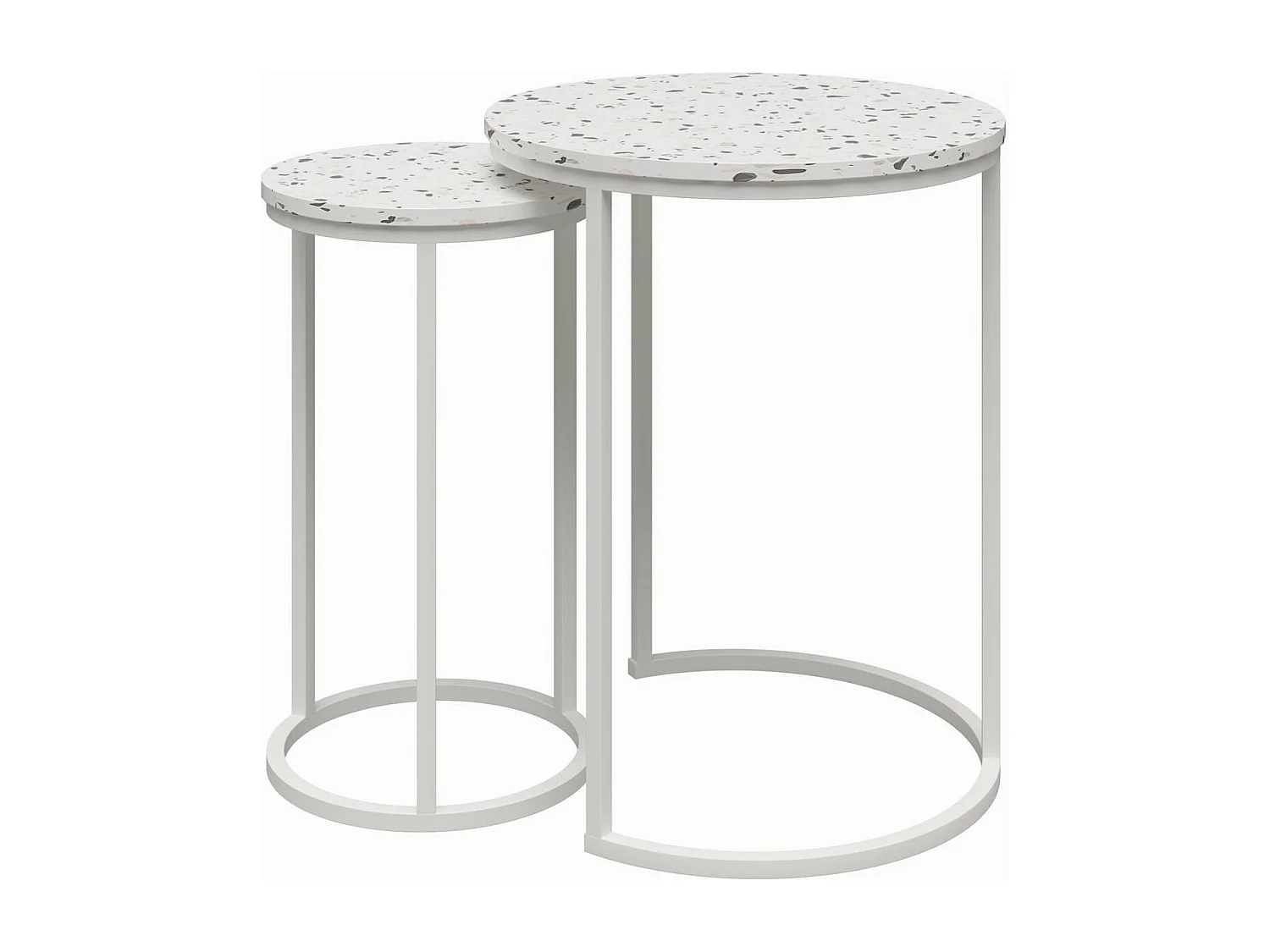 Amelia | Tables gigognes en MDF terrazzo