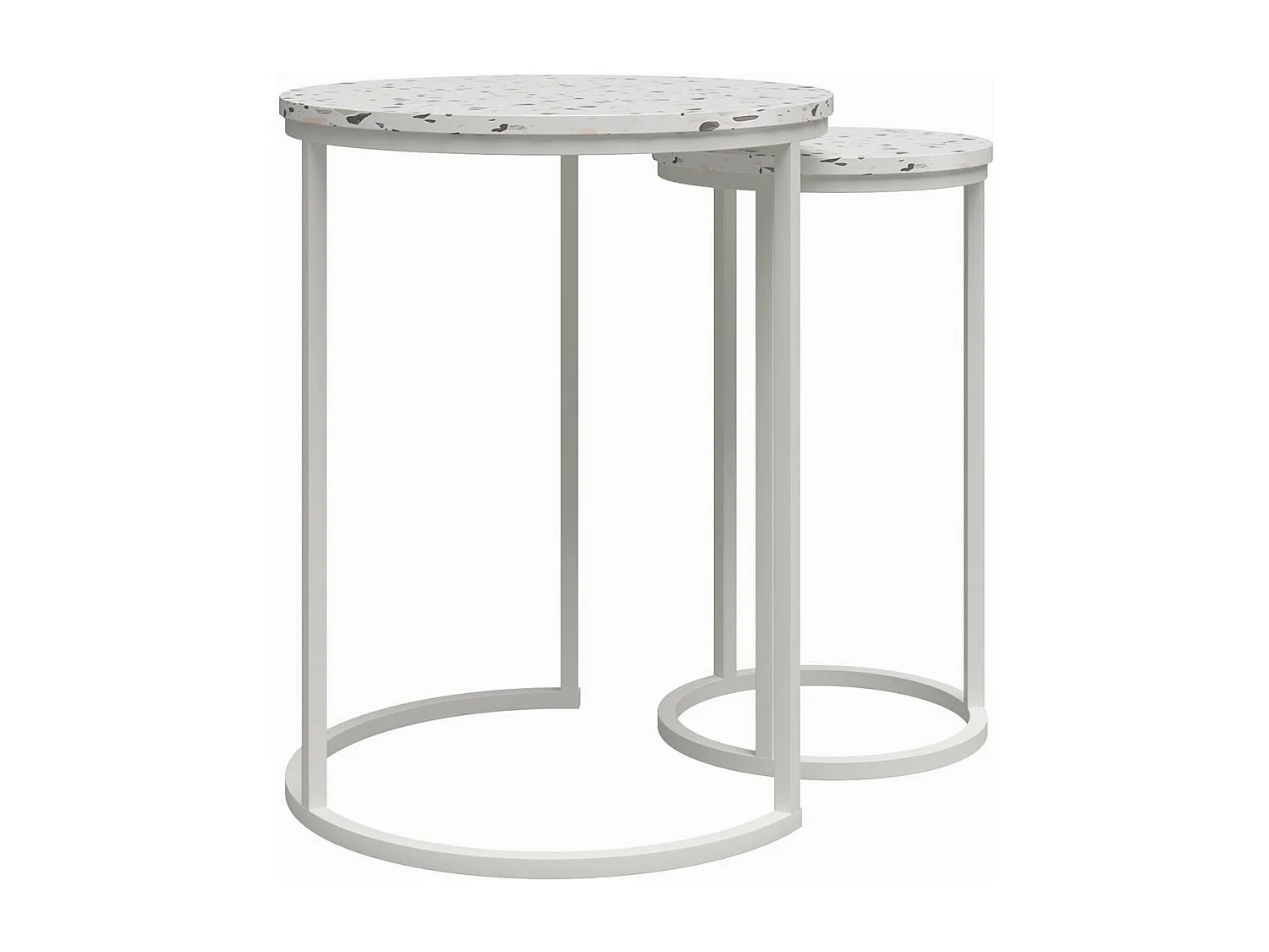 Amelia | Tables gigognes en MDF terrazzo