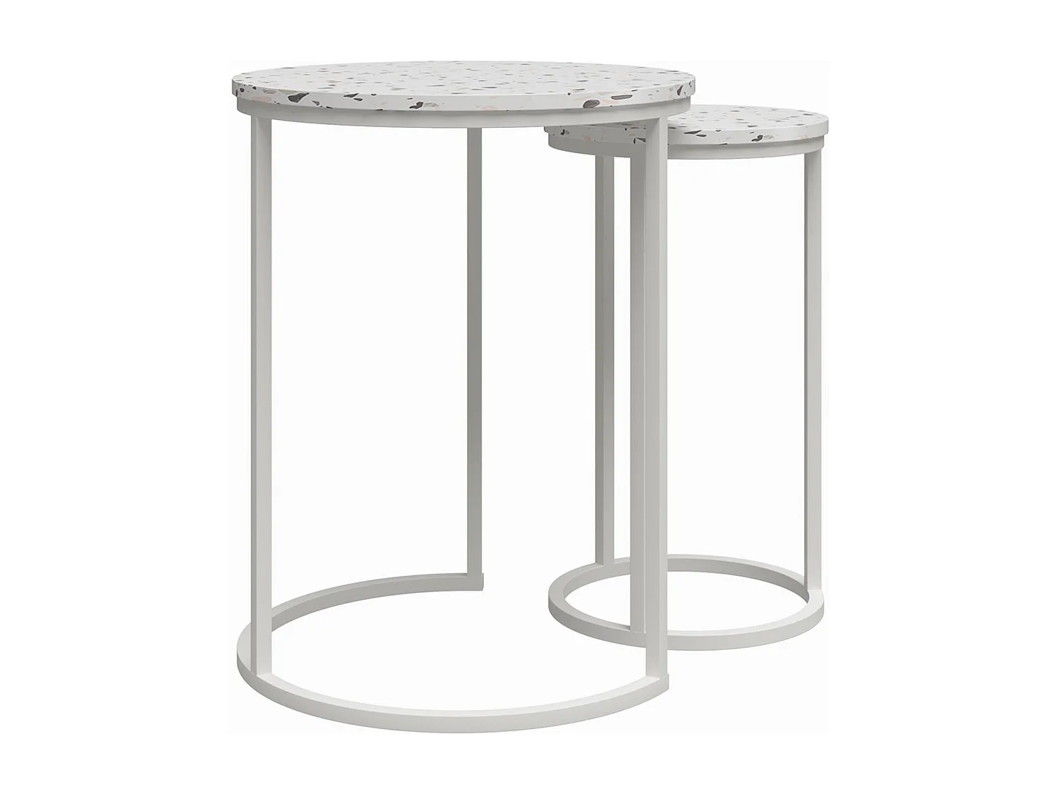 Amelia | Tables gigognes en MDF terrazzo