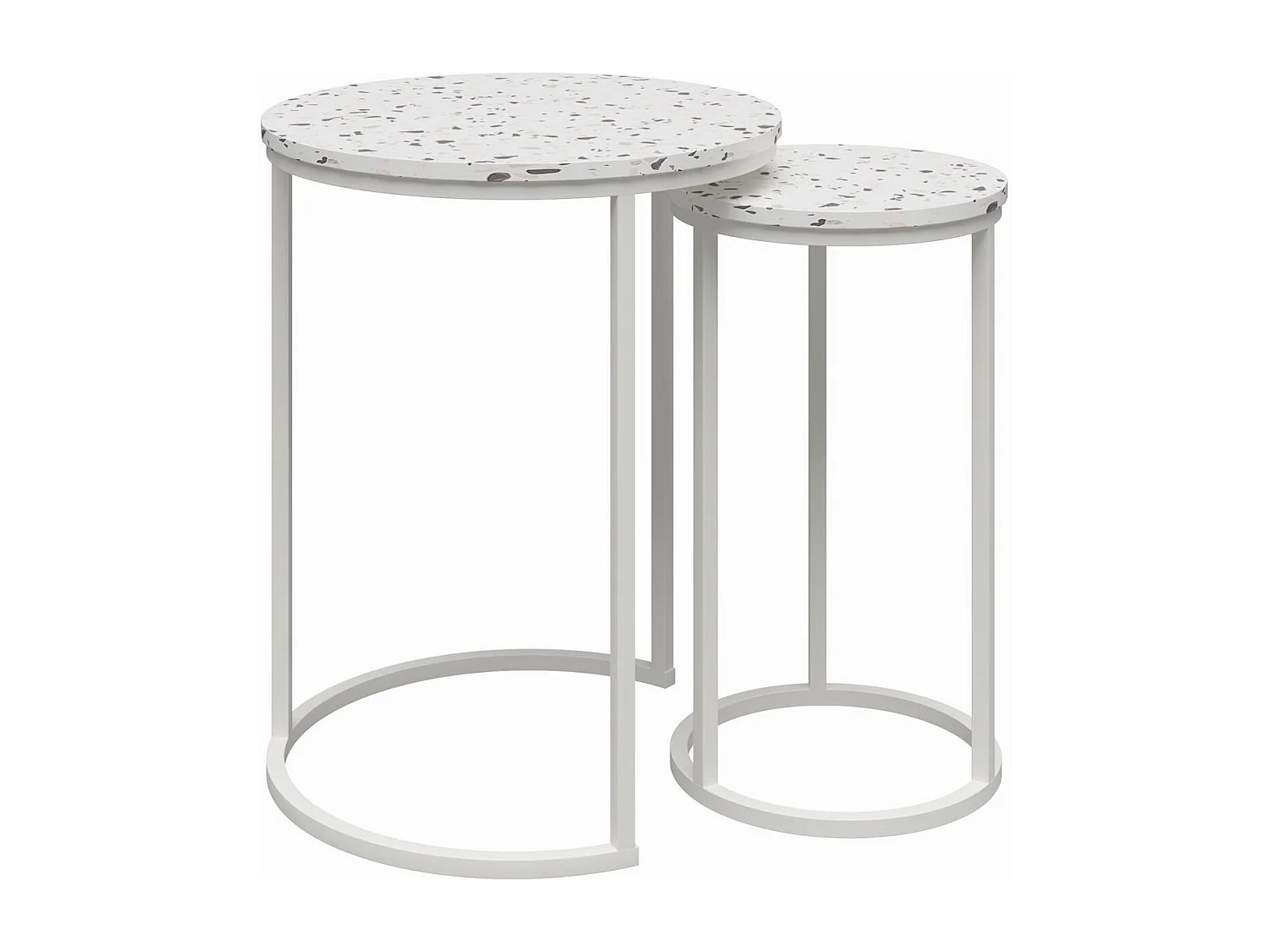 Amelia | Tables gigognes en MDF terrazzo
