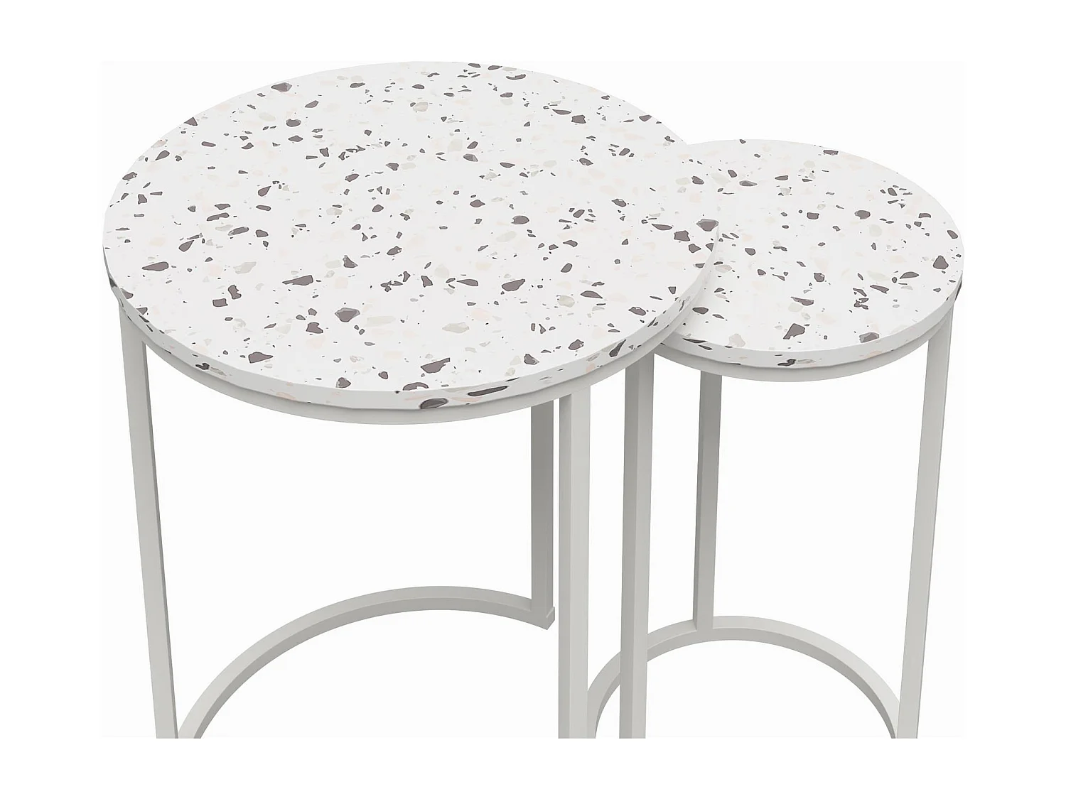 Amelia | Tables gigognes en MDF terrazzo
