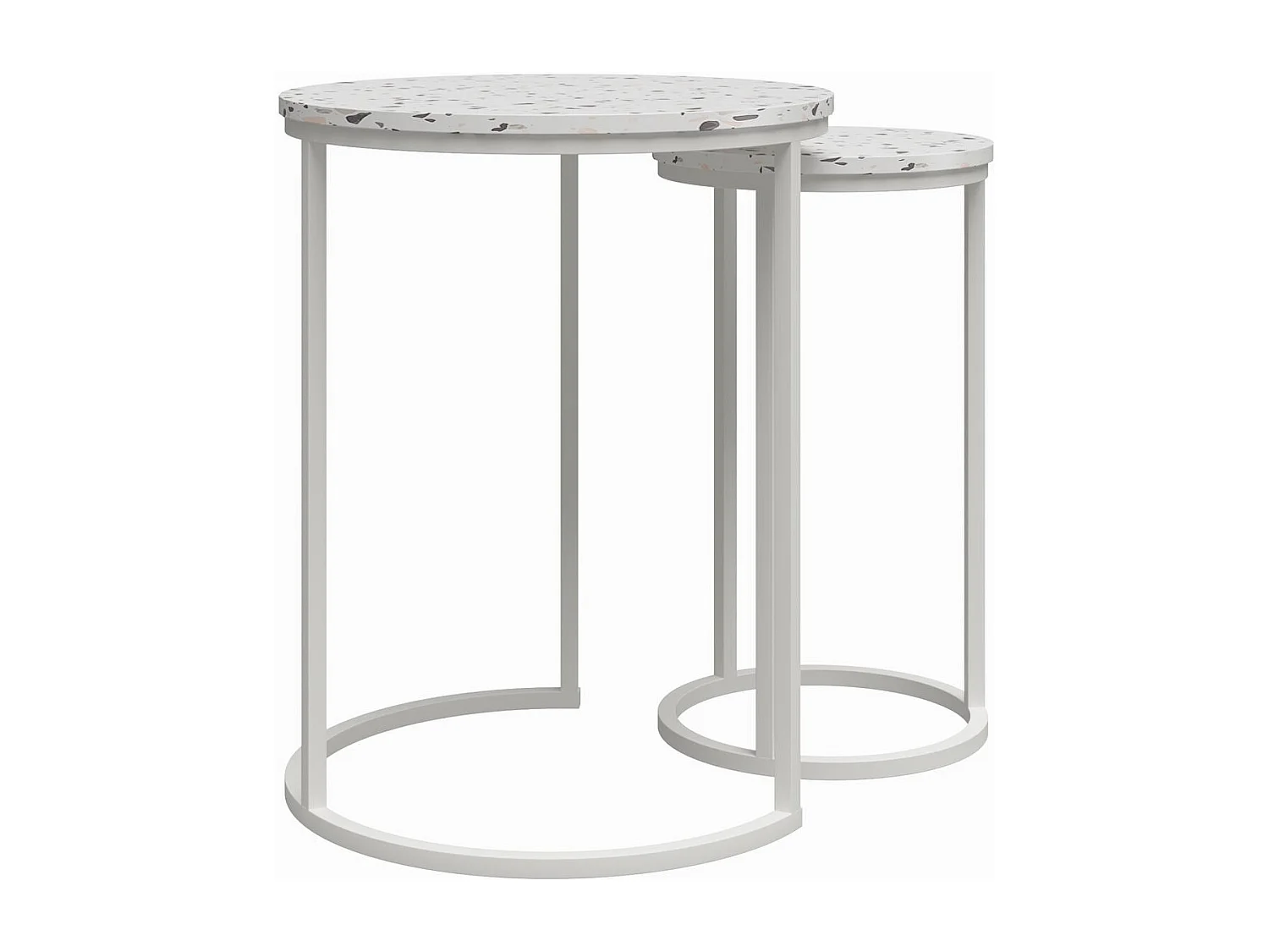 Amelia | Tables gigognes en MDF terrazzo