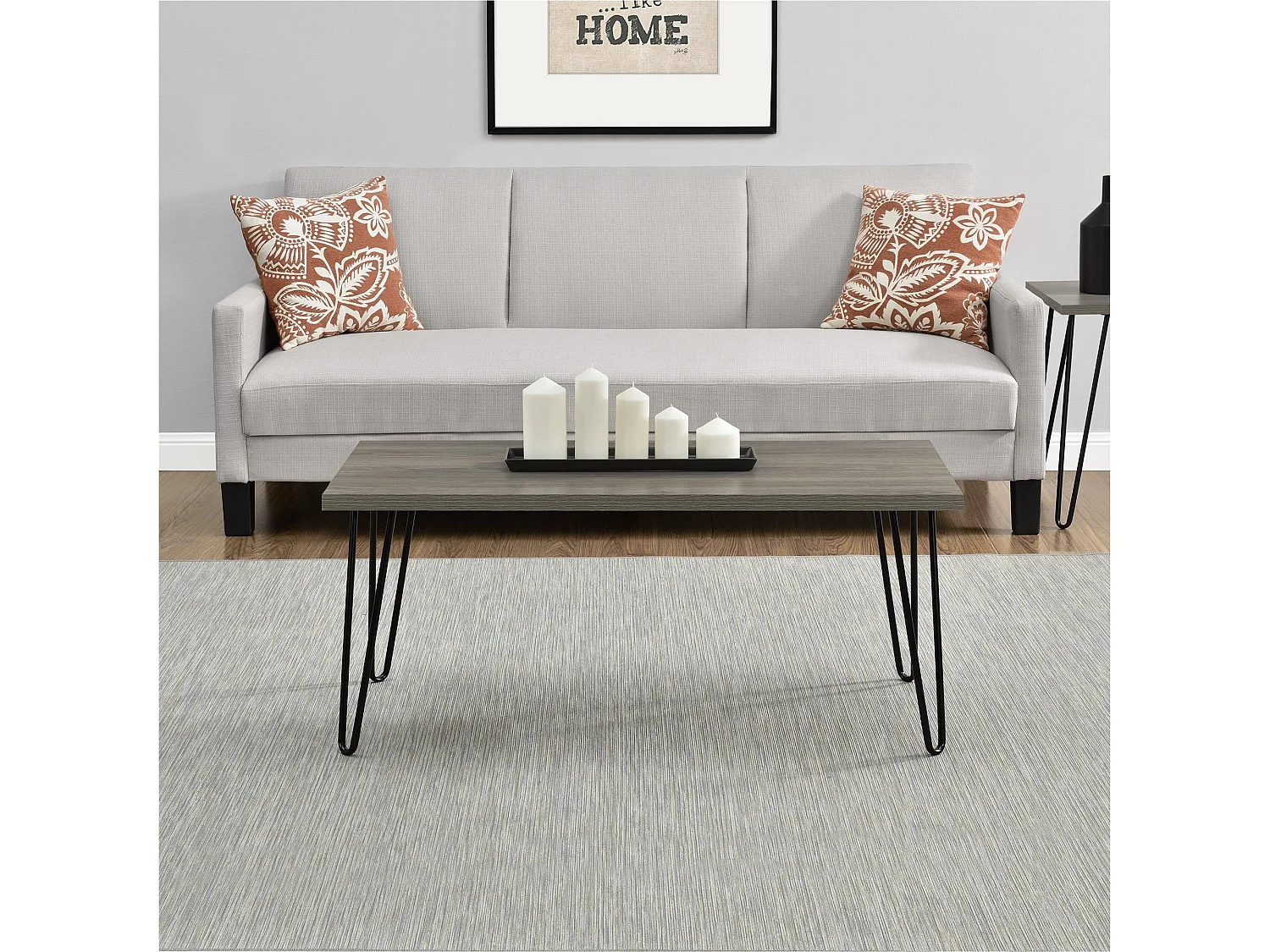 Couchtisch Rechteckig aus laminierter Spanplatte Eiche