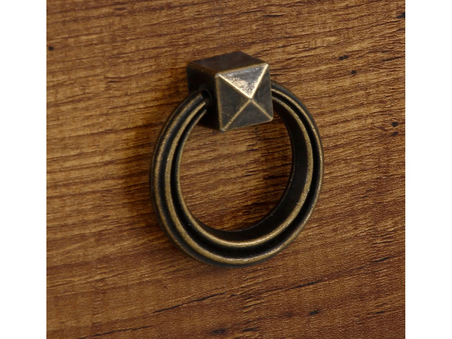 Armadio 2 ante in MDF bianco e rovere pacifico