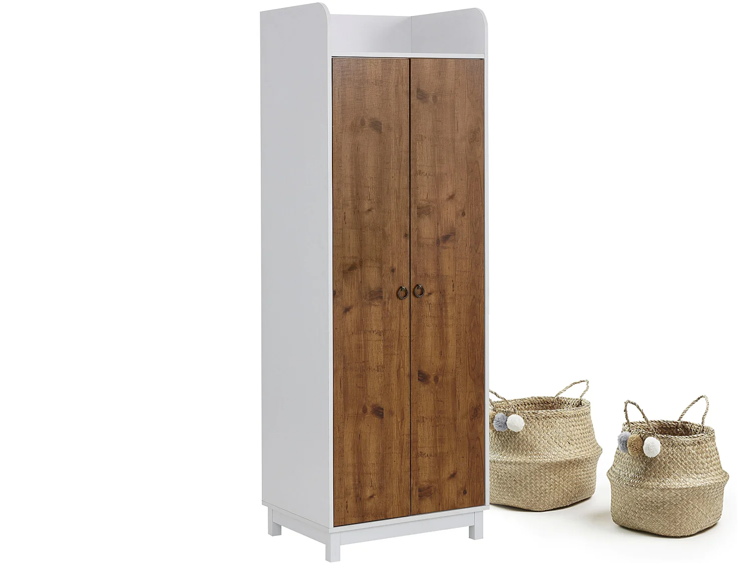 Goslar | Armoire à 2 portes en effet chêne blanc