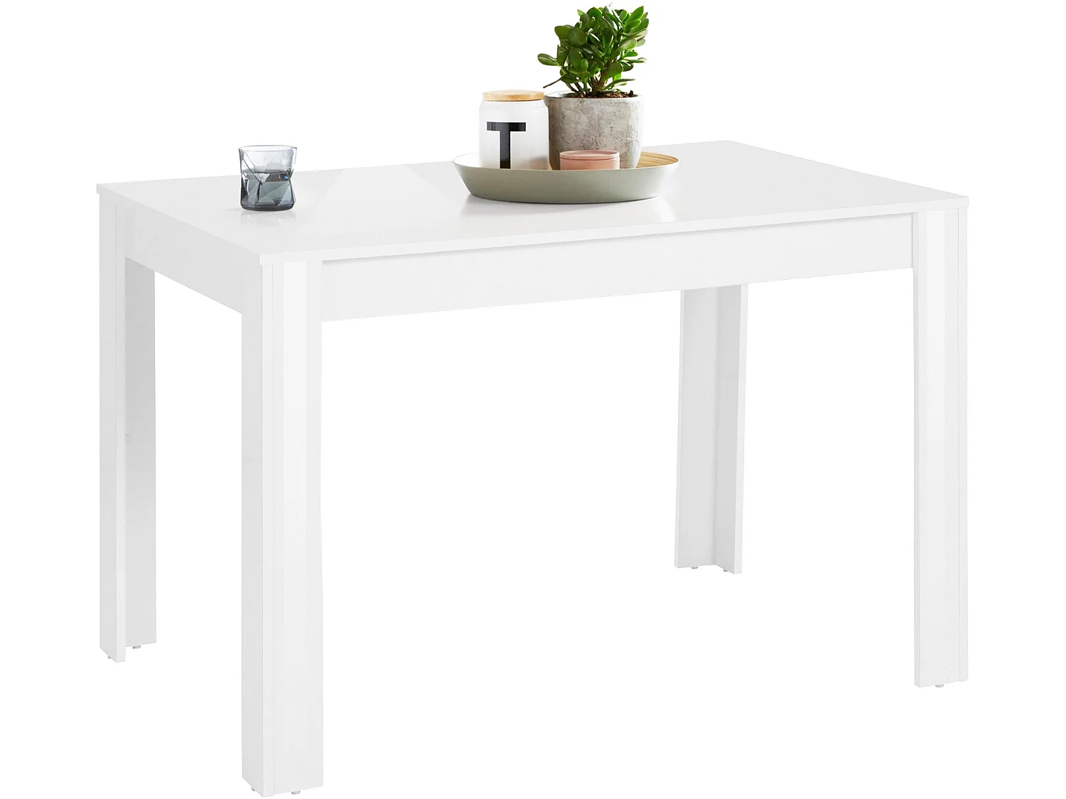 Tavolo da pranzo in MDF bianco