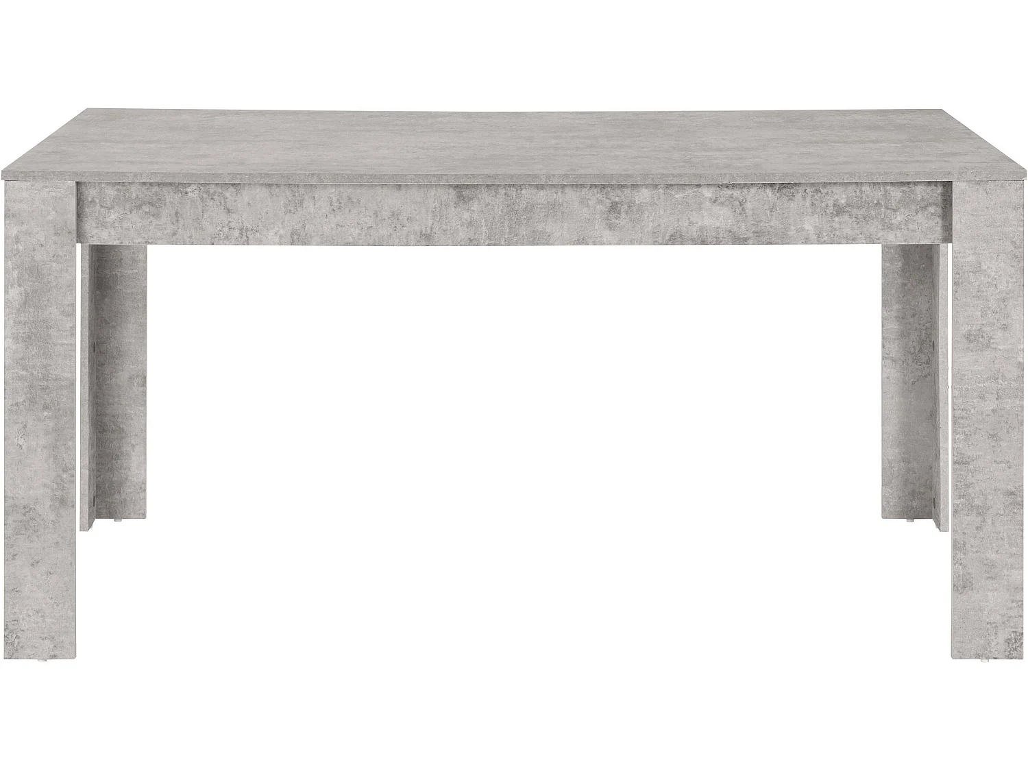 Lynn-Eettafel 160x90 cm voor 8 in MDF beton