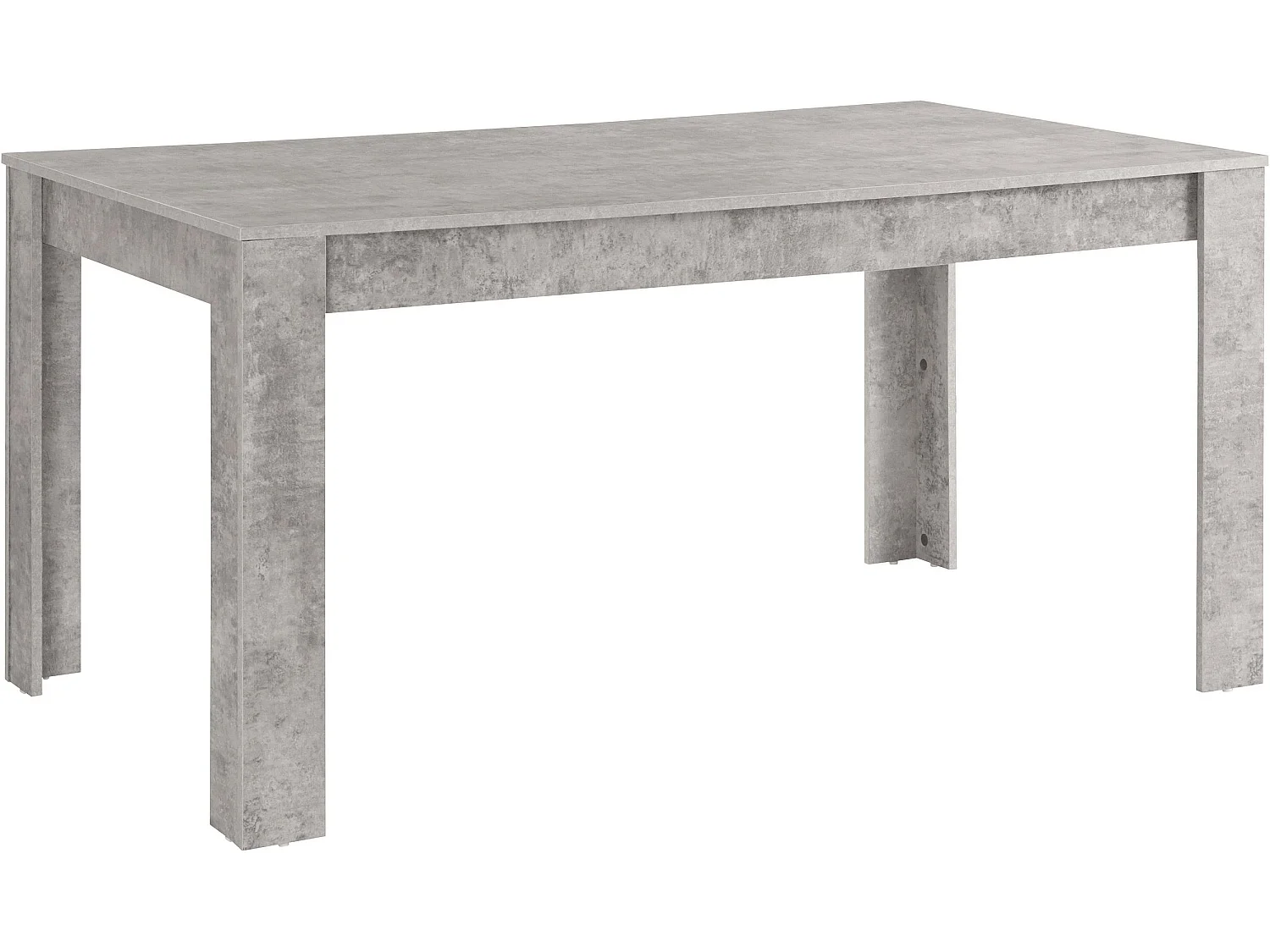 Lynn-Eettafel 160x90 cm voor 8 in MDF beton