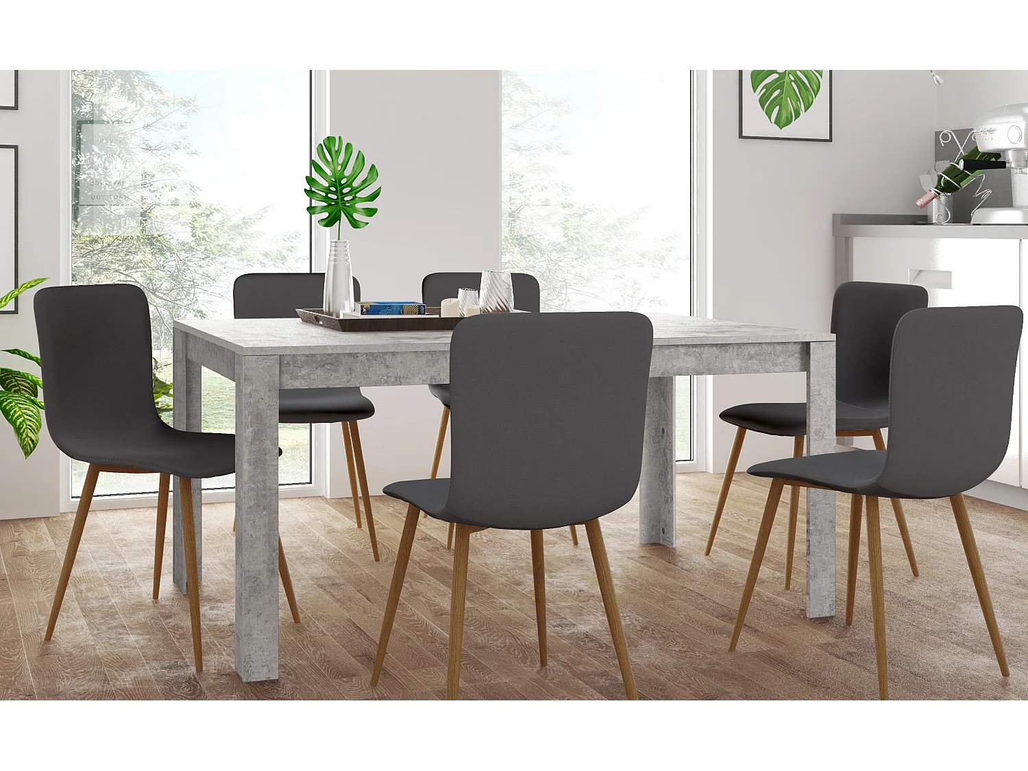 Lynn | Table à manger en béton MDF