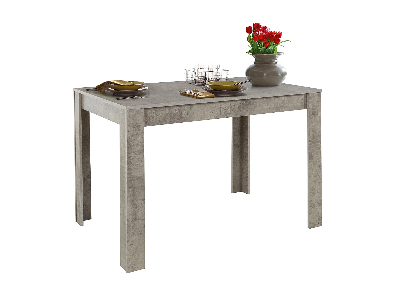 Tavolo da pranzo in cemento MDF