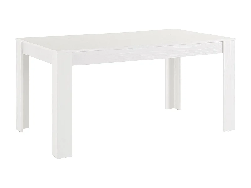 Lynn-160x90 cm eettafel voor 8 in wit MDF