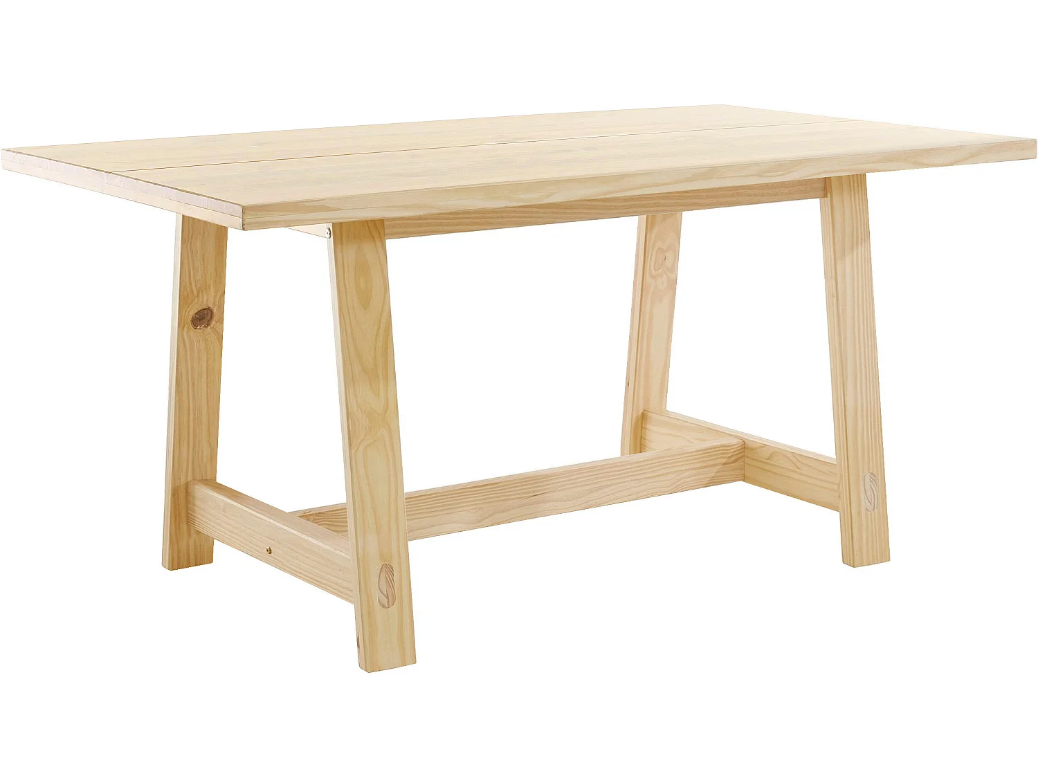 Mesa de comedor en pino natural.