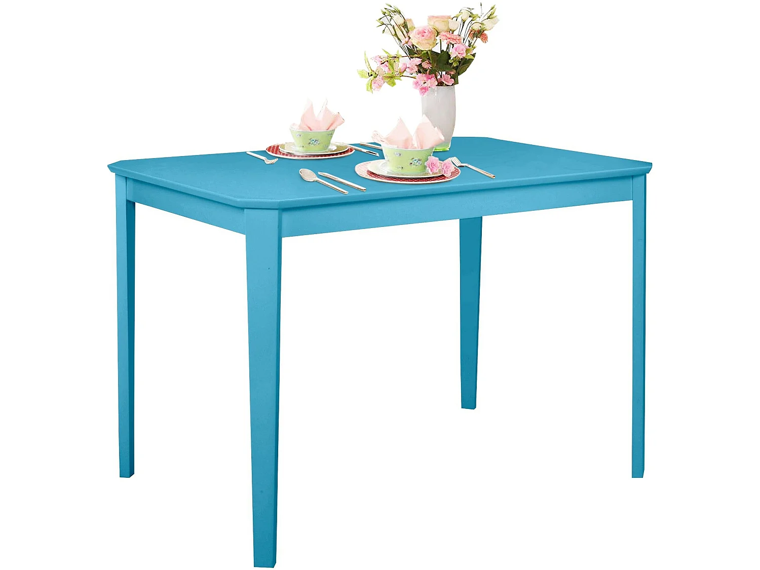 Trend | Table à manger en MDF bleu