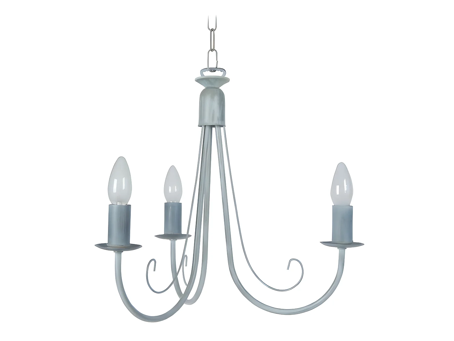 Lustre TOSEL CÔTE D'IVOIRE lâmpada decorativa braço cinza D48 x  H80  cm