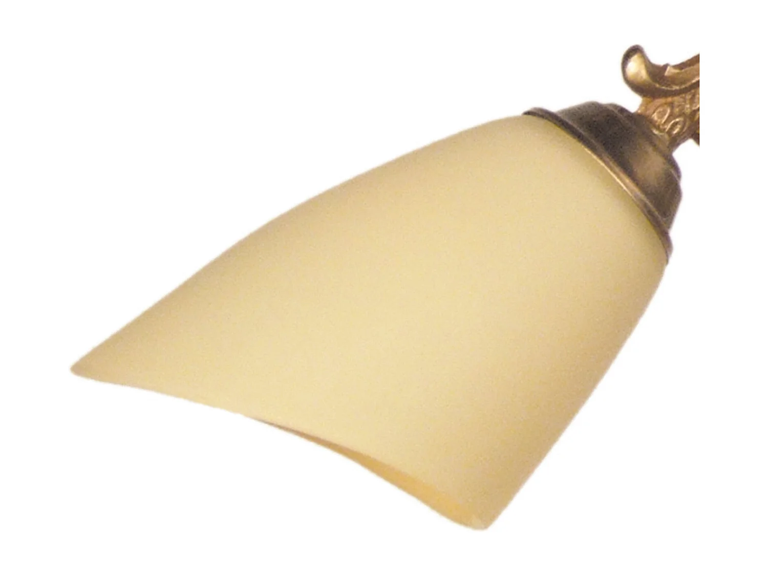 Plafonier TOSEL EGLANTINE vidro redondo marfim D30 x  H12  cm