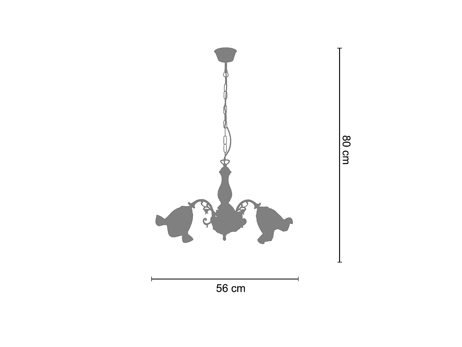 Lustre TOSEL PAMPILLES lâmpada decorativa abaulado âmbar D24 x  H46  cm