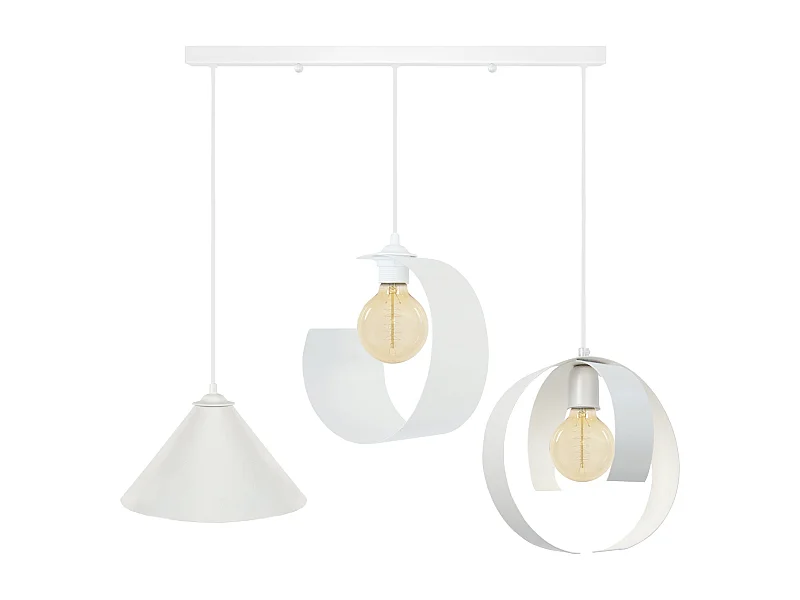 Suspensão TOSEL  KONE,LUNE,TOUVOIS lâmpada decorativa Lâmpada Lâmpada D7 x  H150  cm