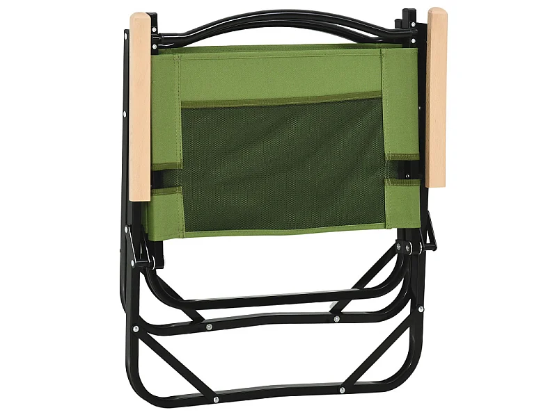 Lot de 2 chaises de jardin camping pliantes OLIVIER vert