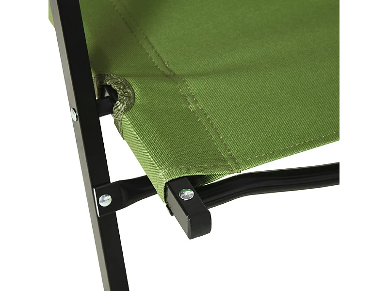 Lot de 2 chaises de jardin camping pliantes OLIVIER vert