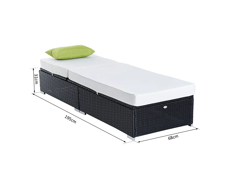 Bain de soleil CHARLIE noir et crème