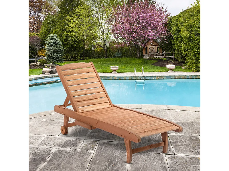 Bain de soleil KARIN bois de sapin