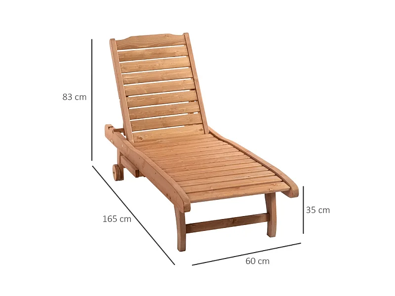 Bain de soleil KARIN bois de sapin