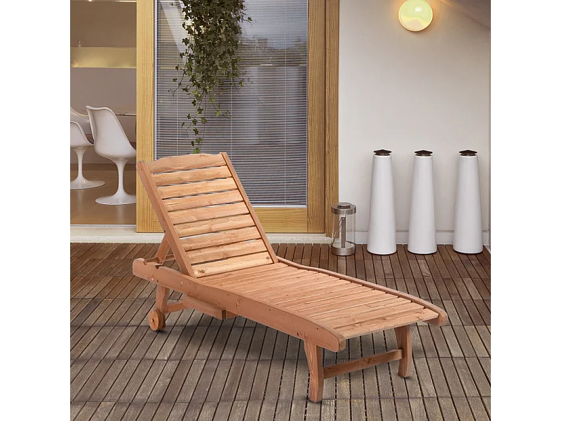 Bain de soleil KARIN bois de sapin