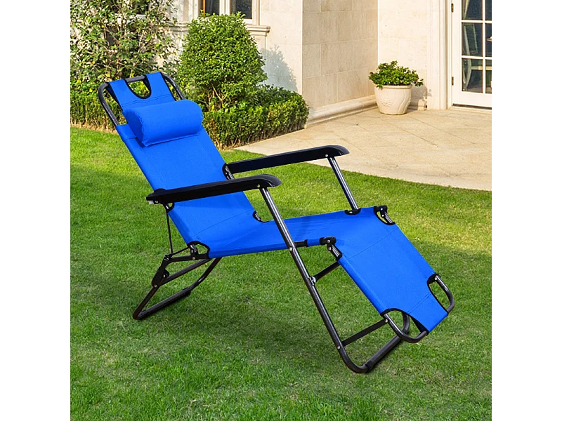 Chaise jardin  LUNA Bleue