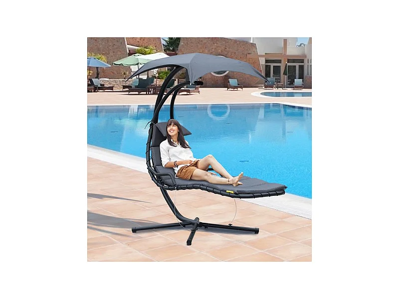 Bain de soleil suspendu Bahia gris foncé