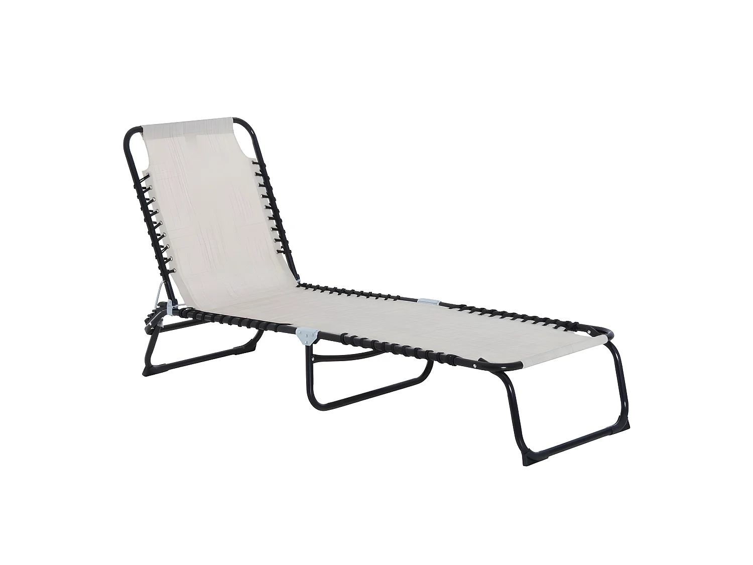 Transat inclinable pliable CHIARA crème