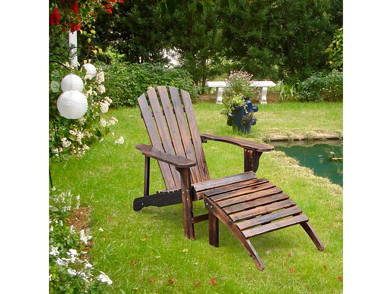 Fauteuil de jardin en bois naturel – WOODY