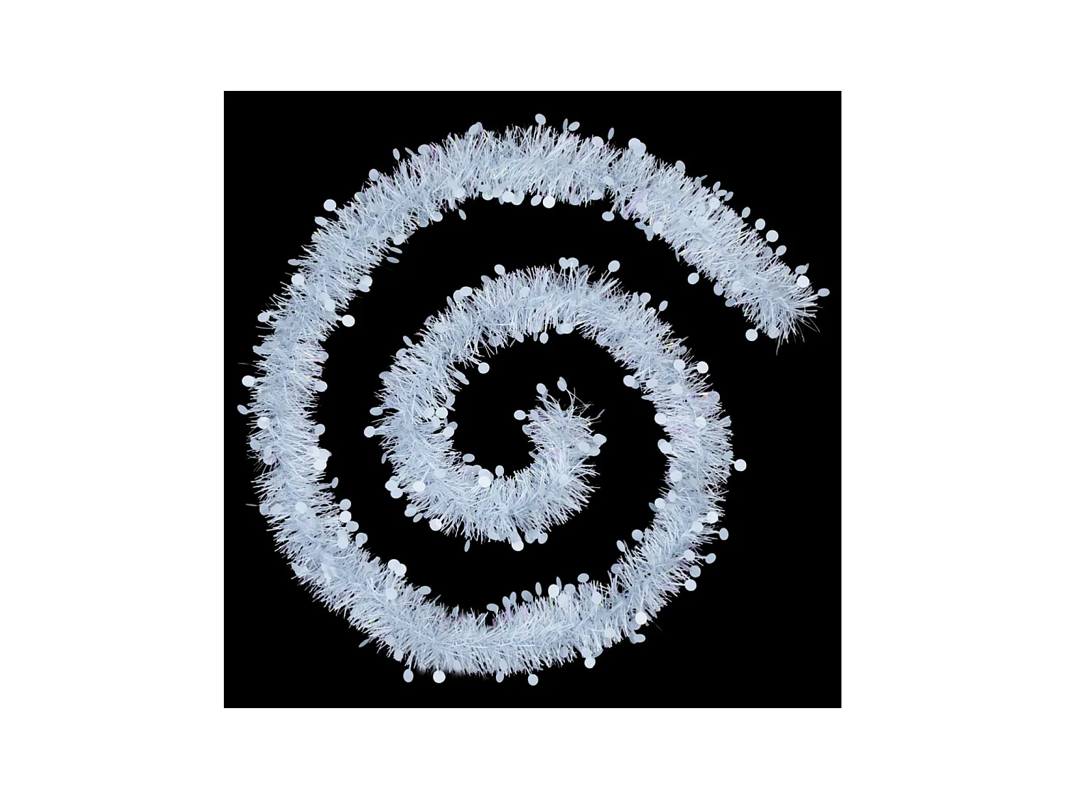 Guirlande de Noël Pois "Colorama" 200cm Blanc