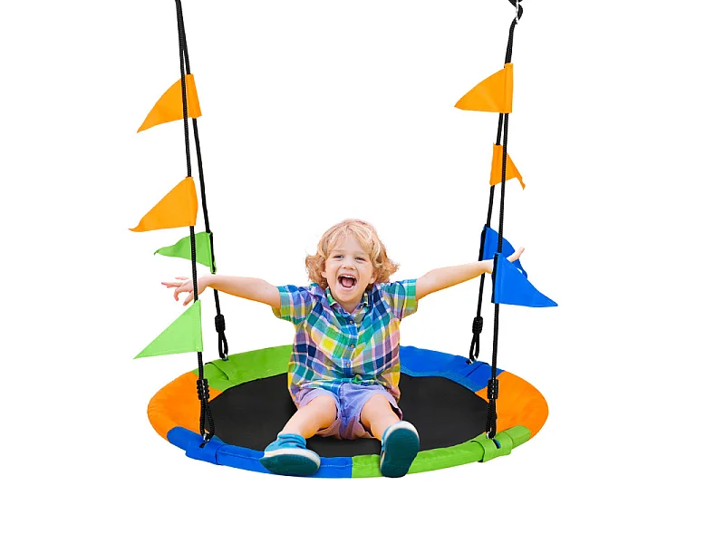 Balançoire nid d'oiseau ANTON multicolore