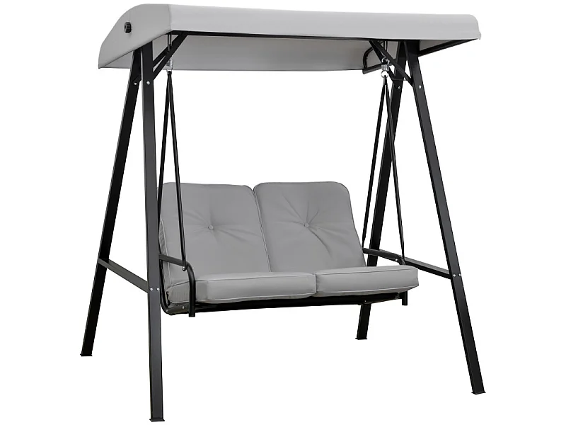 Balancelle de jardin 2 places NOA grise
