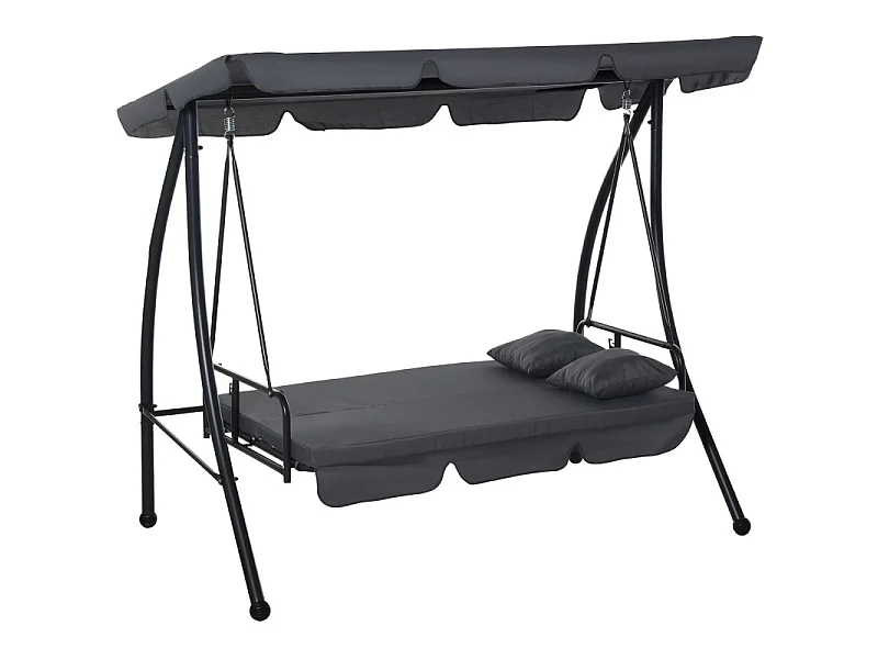 Balancelle de jardin AIDA noire