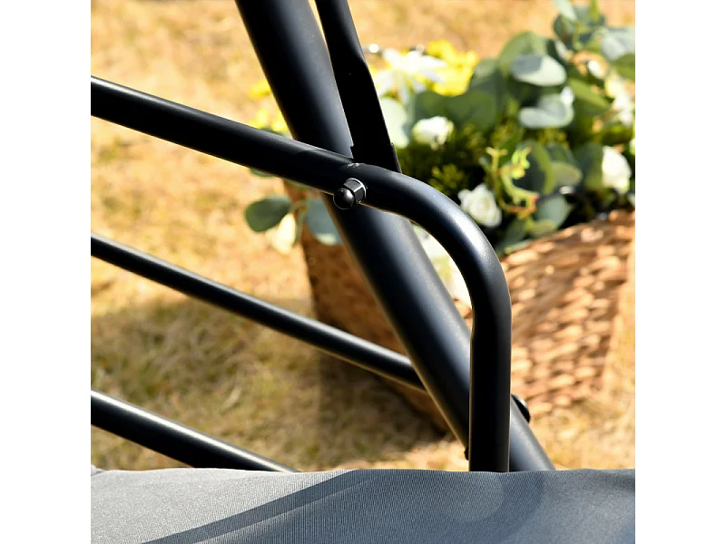 Balancelle de jardin AIDA noire